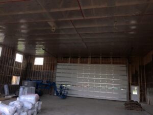 insulating the walls and ceiling for a newly built garage
