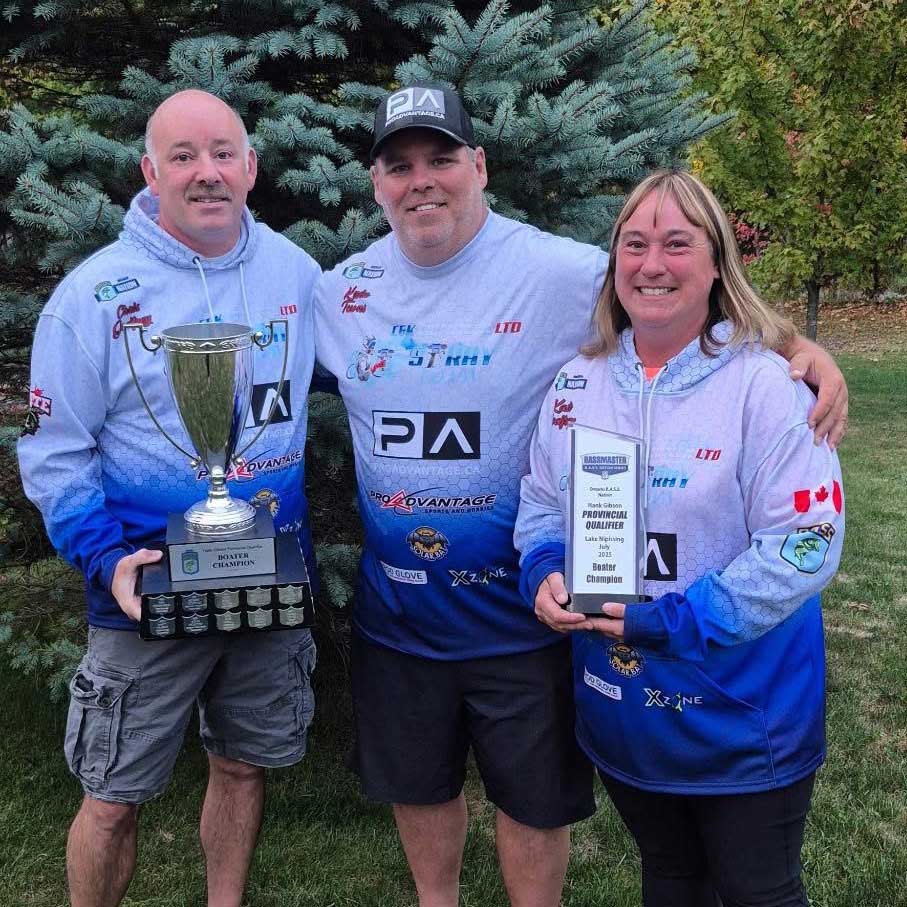 Chris, Kate and Kevin (BASS tournament winner)